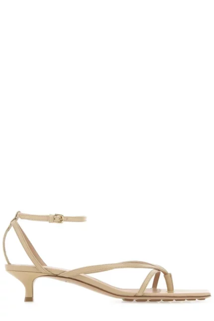 Bottega Veneta Squared-Toe Heeled Sandals
