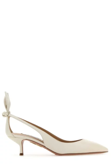 Aquazzura Bow Tie Pointed-Toe Pumps