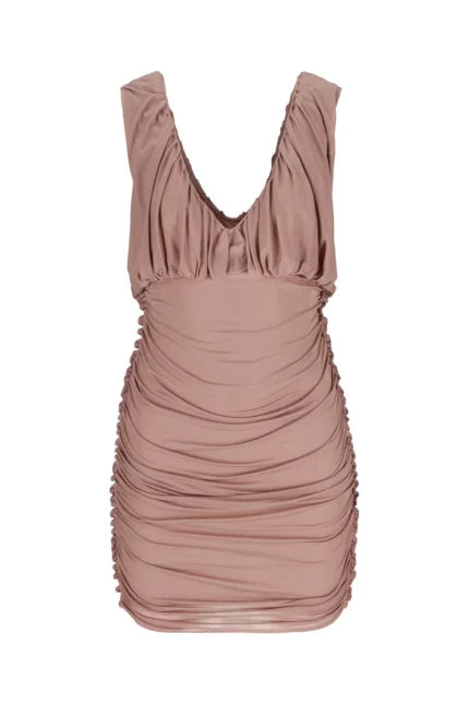Saint Laurent Draped Sleeveless Dress