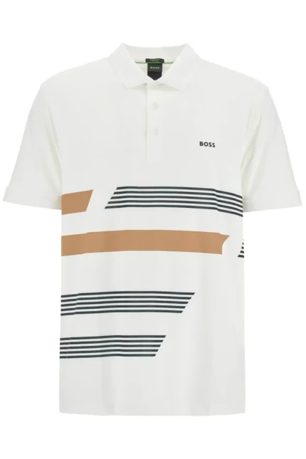 Boss Hugo Boss Jersey Stripe Printed Polo Shirt