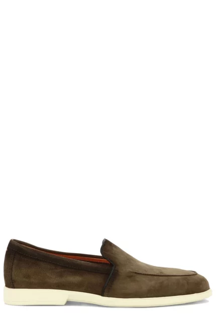 Santoni Malibu Almond Toe Loafers