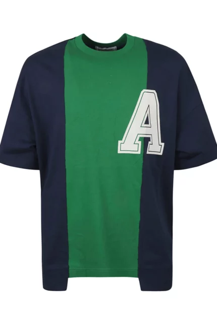 Ambush Logo Printed Panelled Crewneck T-Shirt