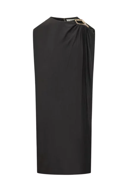 Lanvin Ring-Detailed Sleeveles Dress
