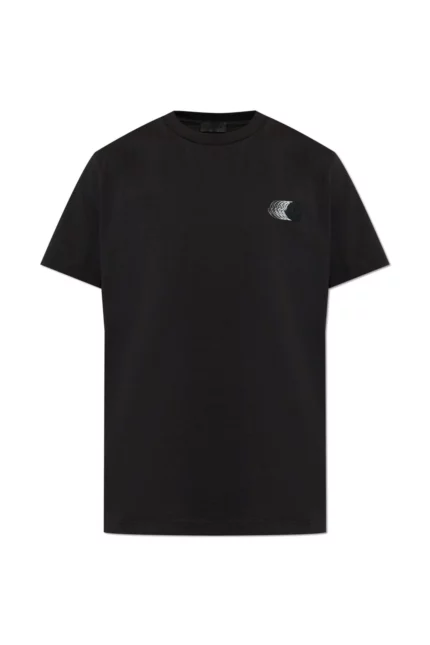 Moncler Faded Logo Motif Crewneck T-Shirt