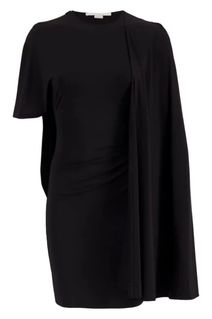 Stella McCartney Asymmetric Cape Mini Dress