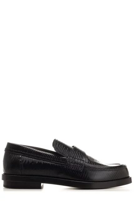 Alexander McQueen Embossed Slip-On Loafers