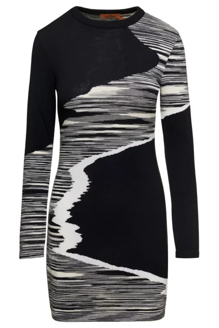 Missoni Crwneck Long-Sleeved Mini Dress