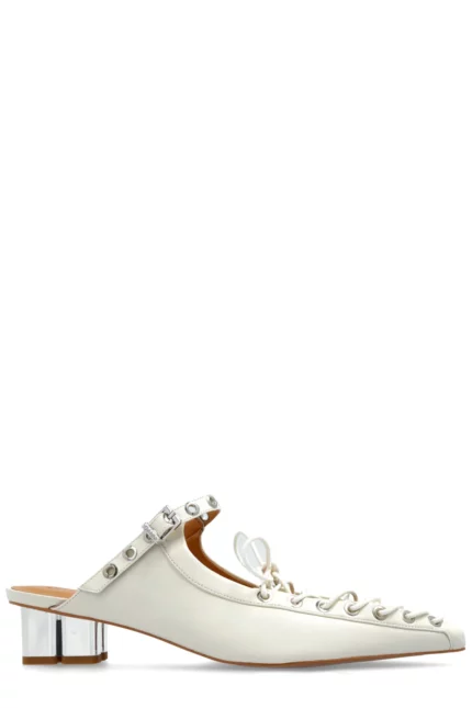 Ganni Eco Leather Heeled Mules