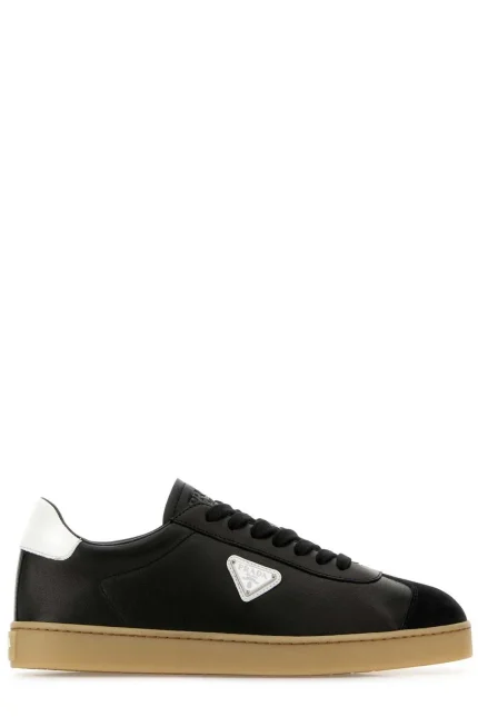Prada Triangle-Logo Lace-Up Sneakers