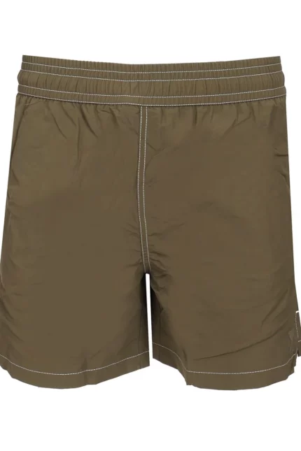 AMI Paris Loden Ami de Coeur Beach Shorts