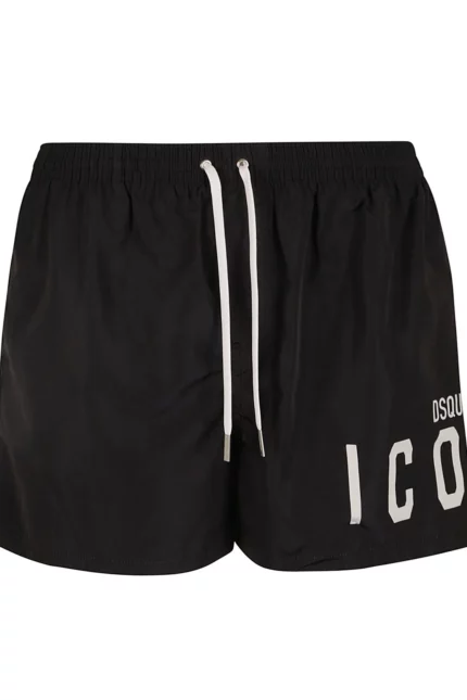 Dsquared2 Logo-Printed Drawstring Swim Shorts