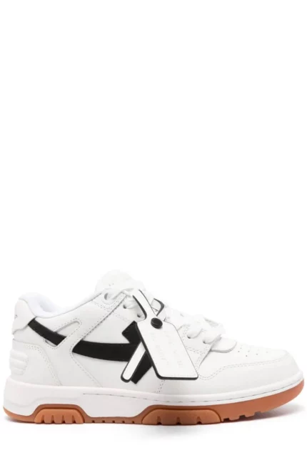 Off-White Out Of Office Round Toe Lace-Up Sneakers