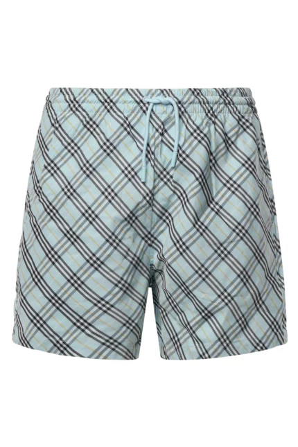 Burberry Check Printed Drawstring Swim Shorts