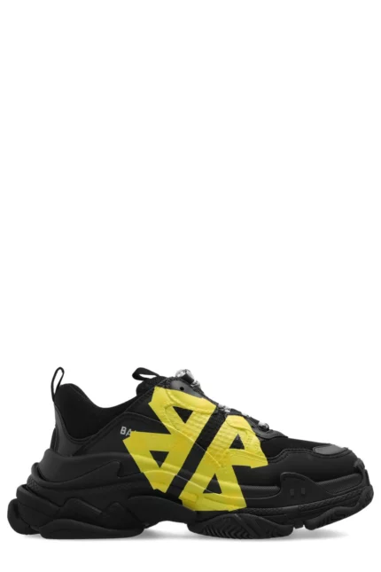 Balenciaga Triple S Tape Type Lace-Up Sneakers