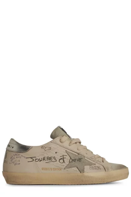 Golden Goose Deluxe Brand Super Star Lace-Up Sneakers