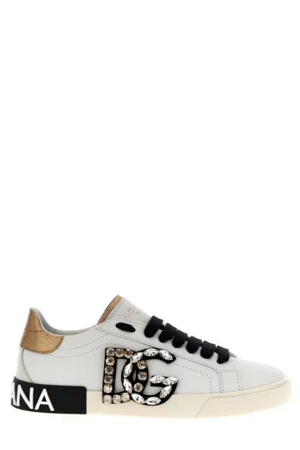 Dolce & Gabbana Portofino DG Logo Patch Sneakers