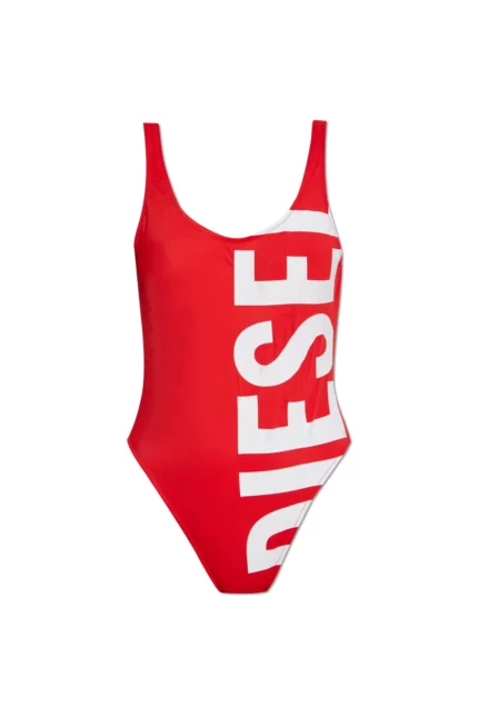 Diesel Bfsw-Kylia Logo Printed High Cut Swimwuit