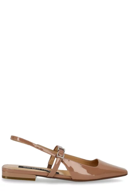 Sergio Rossi Buckle Detailed Flat Shoes
