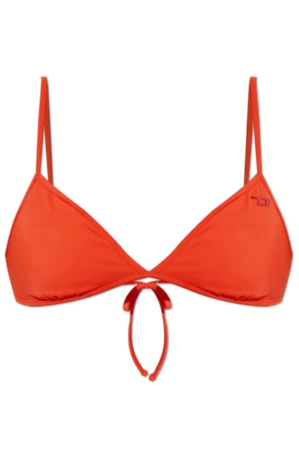 Diesel Logo Plaque Cloudy Bikini Top