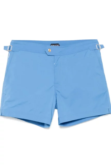 Tom Ford Mid-Rise Side Buckled Swim Shorts