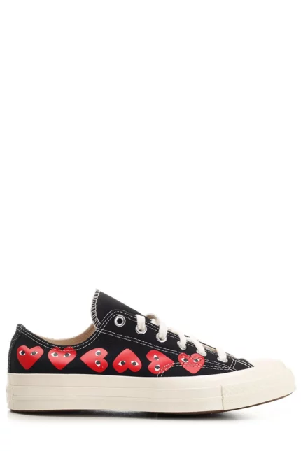 Comme des Garçons Play X Converse Chuck 70 Heart Printed Lace-Up Sneakers