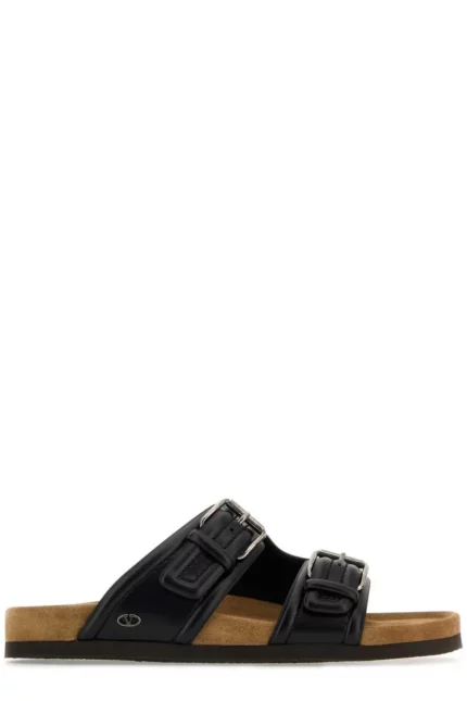 Valentino Fussfriend Buckle Detailed Slip-On Sandals