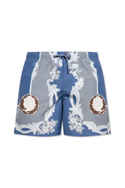 Versace Pattern-Printed Swim Shorts