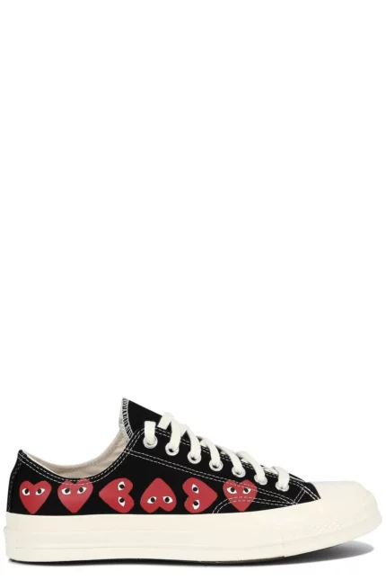 Comme des Garçons Play X Converse Chuck 70 Heart Printed Lace-Up Sneakers