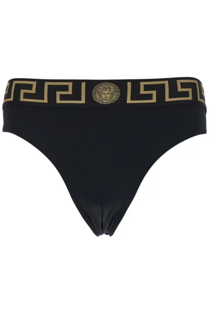 Versace Greca Border Stretched Swim Shorts