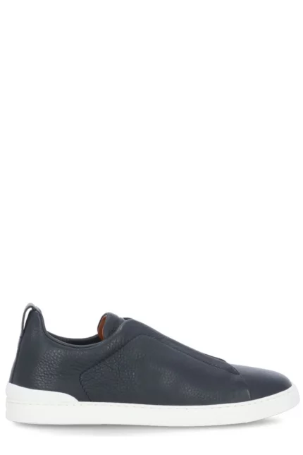 Zegna Triple Stitch Round Toe Sneakers