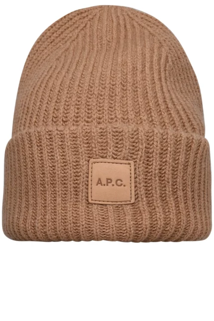 A.P.C. Logo Patch Knitted Beanie