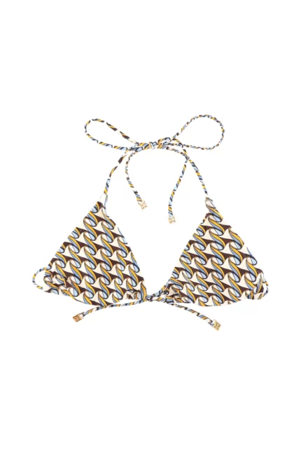 Tory Burch Printed String Bikini Top