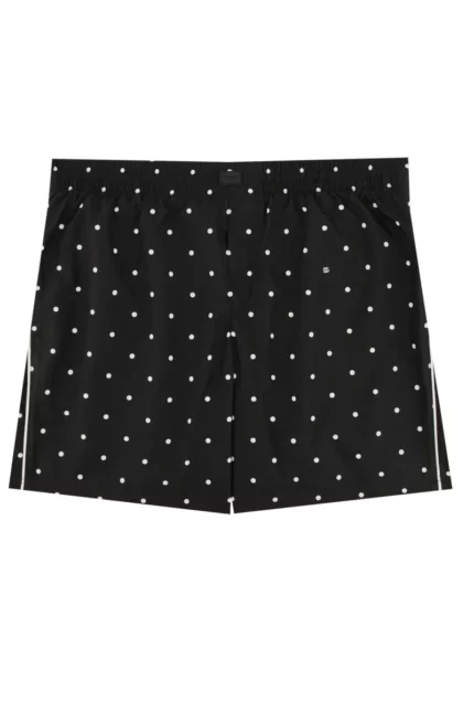 Dolce & Gabbana Logo Patch Polka Dot Printed Swimsuit