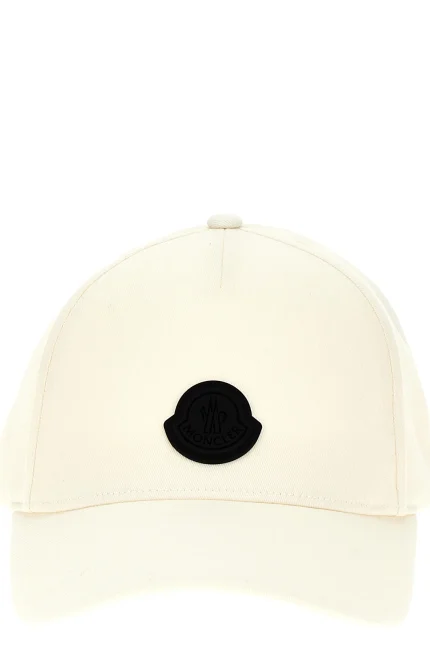 Moncler Logo Patch Curved Peak Cap