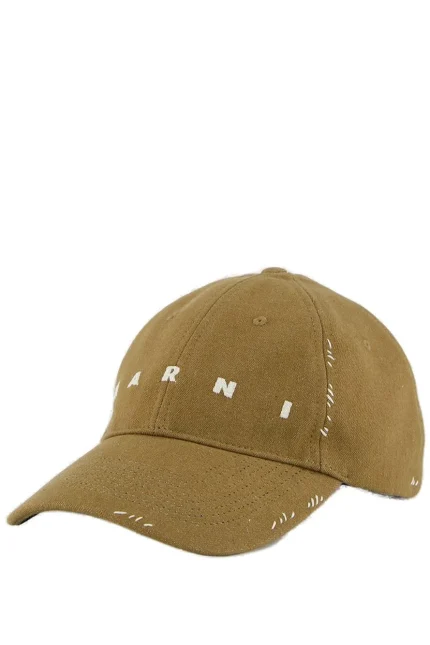 Marni Logo-Embroidered Curved Peak Denim Cap
