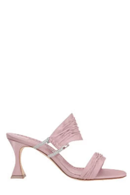 Manolo Blahnik Chinap Embellished Satin Sandals