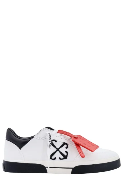 Off-White Vulcanized Lace-Up Sneakers