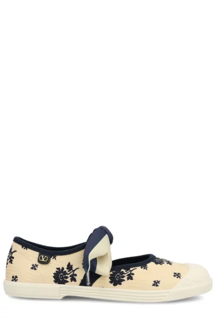 Valentino Bay By Bay Round Toe Ballerina Sneakers