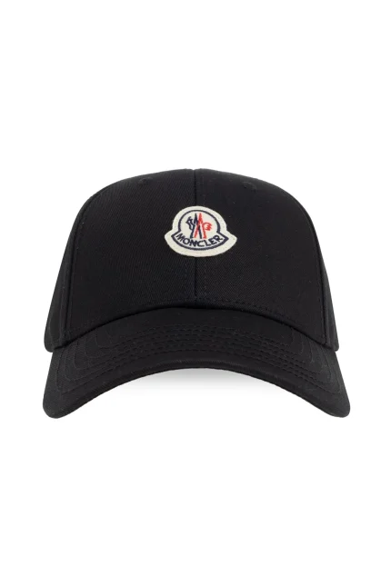 Moncler Logo Patch Curved Peak Cap