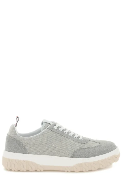 Thom Browne Lace-Up Frayed Sneakers