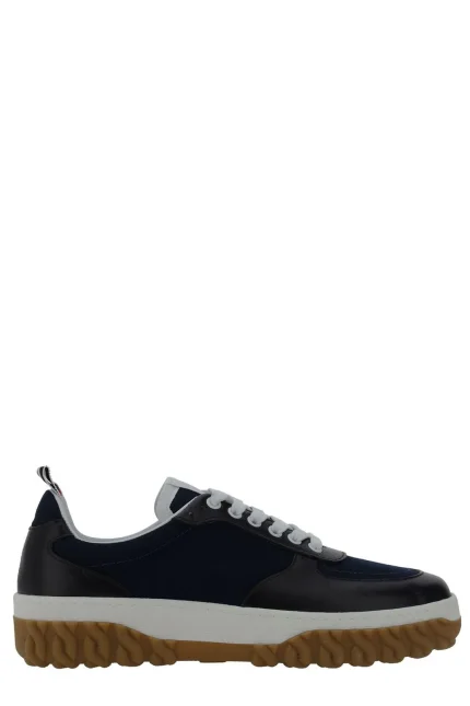 Thom Browne Letterman Panelled Lace-Up Sneakers