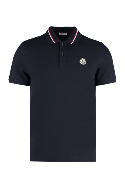 Moncler Logo Patch Short-Sleeved Polo Shirt