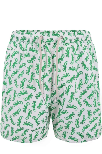Mc2 Saint Barth Pattern-Printed Drawstring Swim Shorts