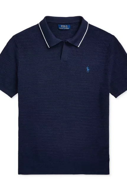 Men's Textured Cotton-Linen Sweater