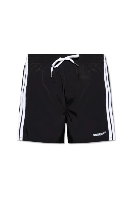 Dsquared2 Logo-Embroidered Drawstring Swim Shorts