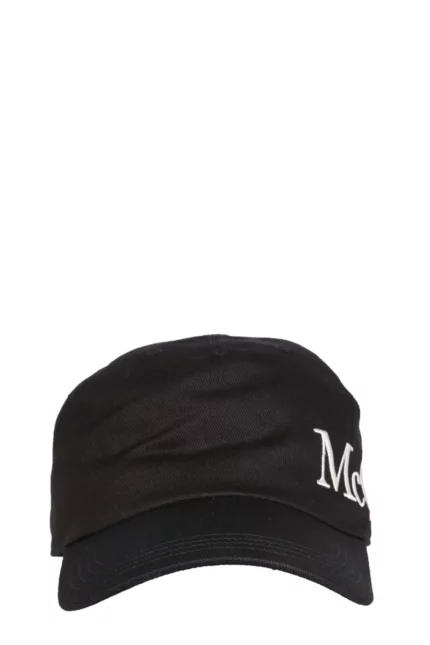 Alexander McQueen Logo Embroidered Curved Peak Cap