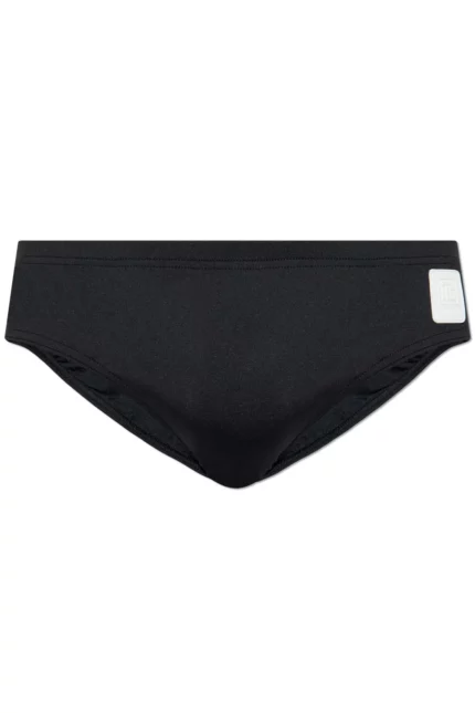 Balmain Logo Patch Stretch Swim Briefs