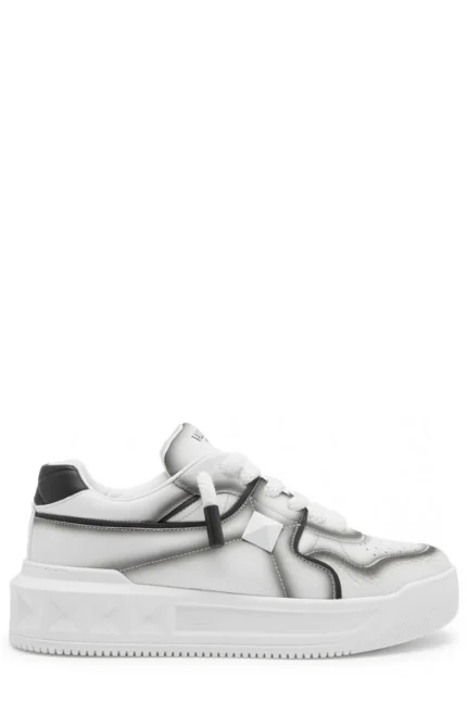 Valentino One Stud XL Lace-Up Sneakers