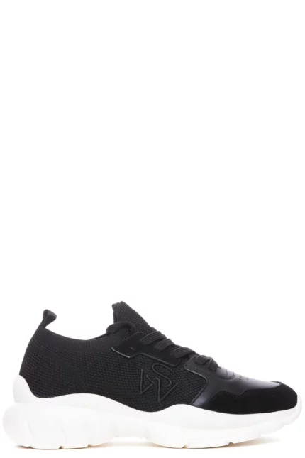 Stuart Weitzman Logo Embroidered Mesh Sneakers