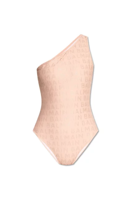 Balmain Logo Embellished One Piece Swimsuit